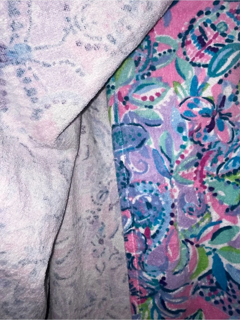 Lilly Pulitzer Pastel Floral terry cloth towel wrap